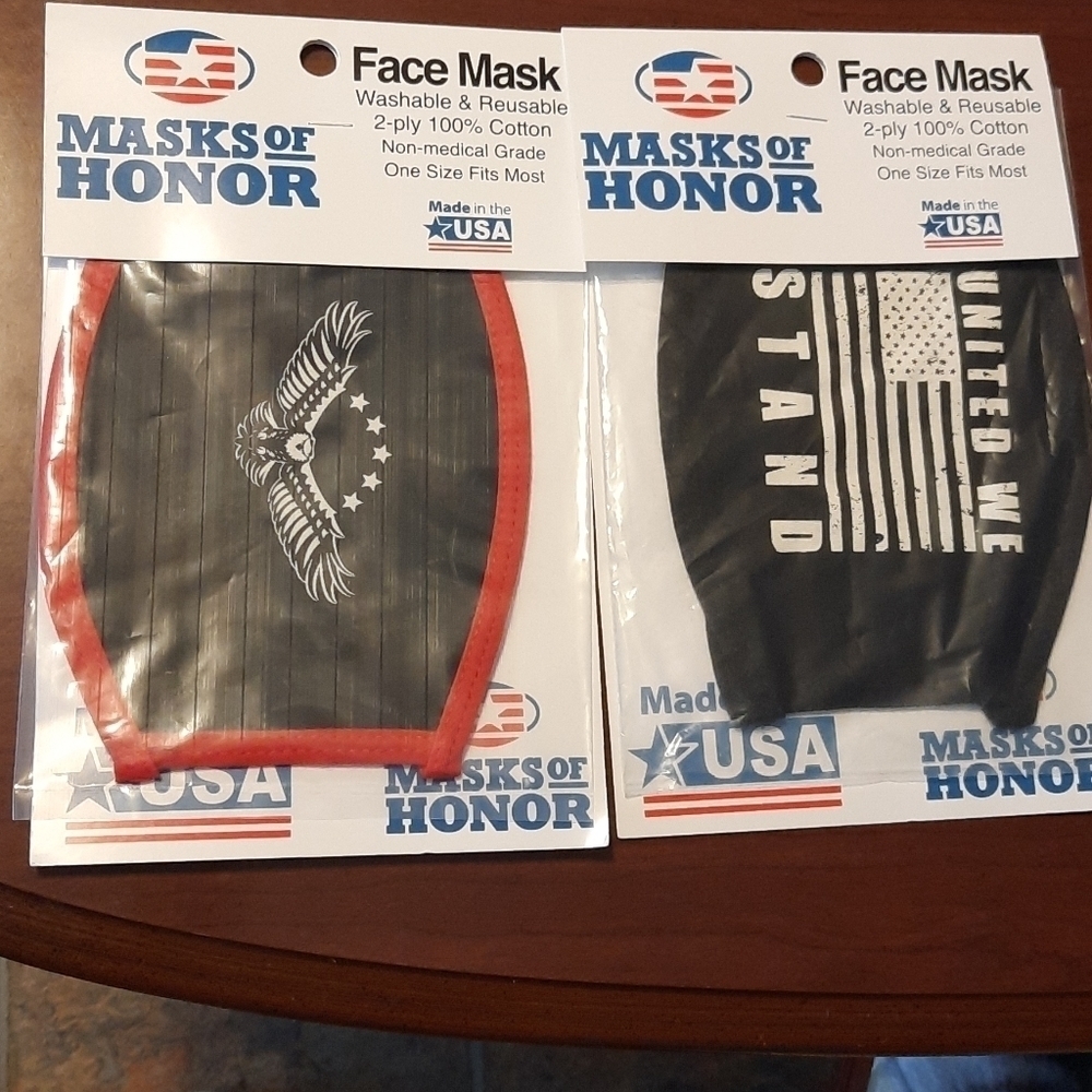 Face Masks 2 for 1 made in USA
